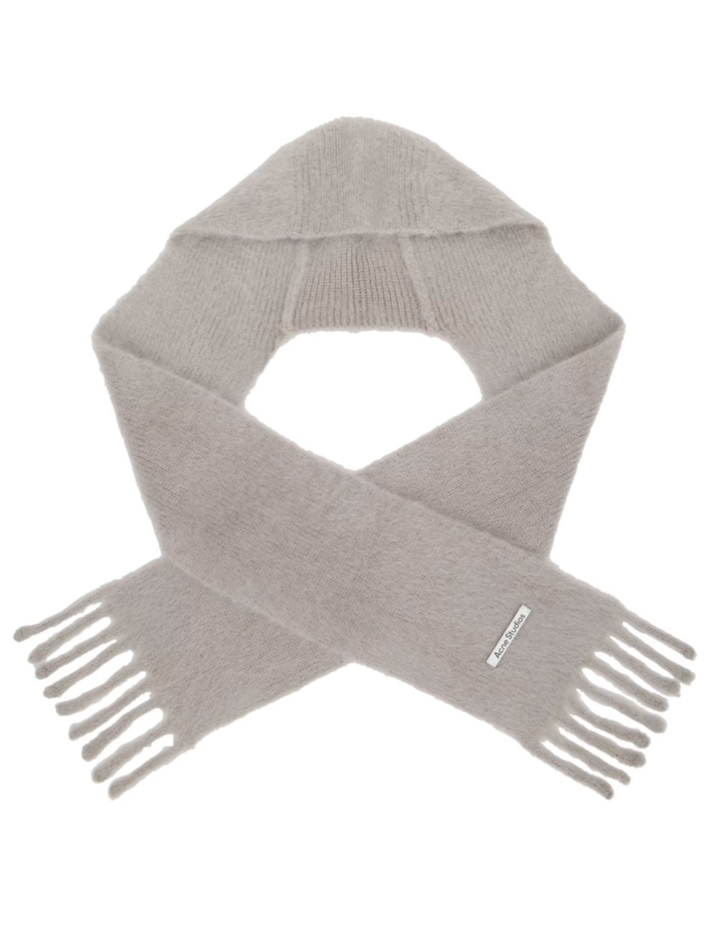 ACNE STUDIOS
Gray Mohair Hooded Scarf